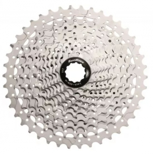 Касета інд. 11-k 11-51T SUN RACE MS8 MTB, алюмінієвий павук, Metallic Silver