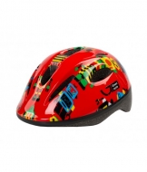 Шолом дитячий Green Cycle ROBOTS red 50-54см