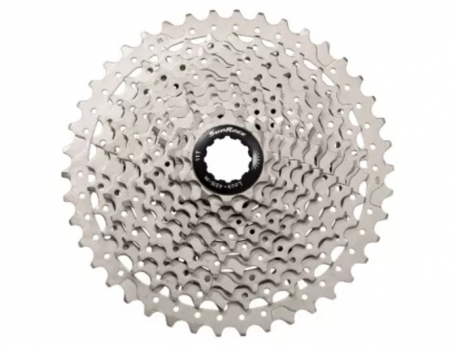 Касета інд. 10-k 11-42T SUN RACE MTB MS2 алюмінієвий павук, Metallic Silver
