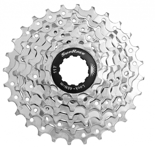 Касета інд. 7-k 11-28T SUN RACE M63 MTB, Nickel