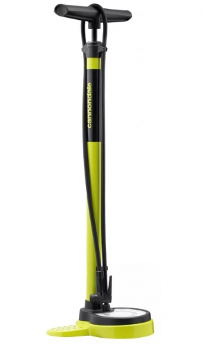 Насос підлоговий Cannondale ESSENTIAL, з манометром 140psi, presta+schrader, чорно-жовтий