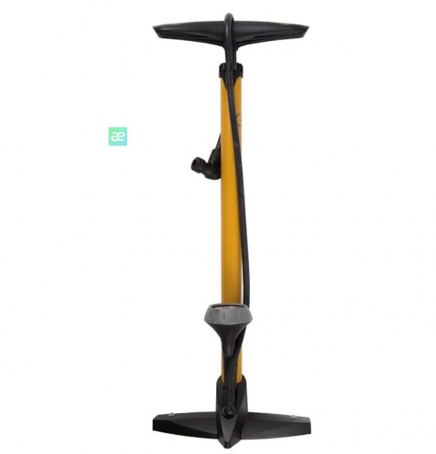 Стаціонарний насос Green Cycle GPF-355 сталевий з манометром, presta + schrader, 160psi